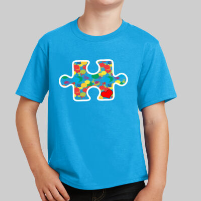 Youth - Puzzle Piece T-Shirt - Autism Awareness Thumbnail