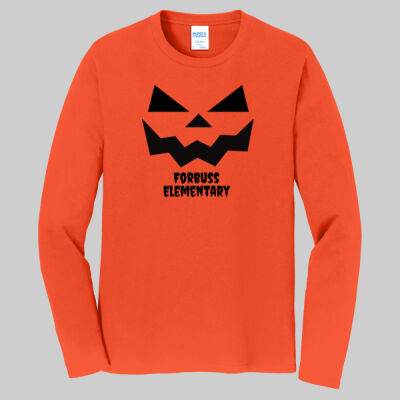 Adult Long Sleeve Shirt - Fall - Jacko Lantern Black Thumbnail