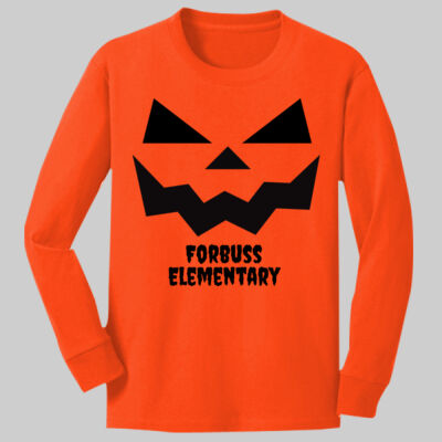 Youth Long Sleeve Shirt - Fall - Jacko Lantern Black Thumbnail