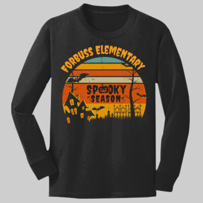 Youth Long Sleeve Shirt - Fall - Haunted House  Thumbnail