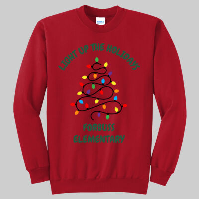 Adult Crewneck - Winter Holidays - Light Up - Green Thumbnail