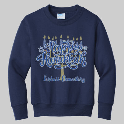 Youth Crewneck - Winter Holidays - Happy Hanukkah Thumbnail
