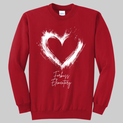 Adult Crewneck - Spring - Valentine's Heart Thumbnail
