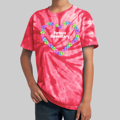 Youth Tie-Dye T-Shirt - Spring - Candy Hearts Thumbnail